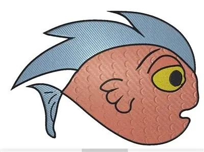 Cartoon Fish Embroidery Design Seasonal Sale