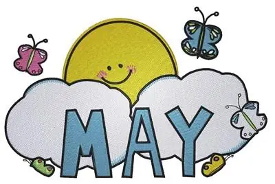 Spring Cloud May Embroidery Design Best Seller