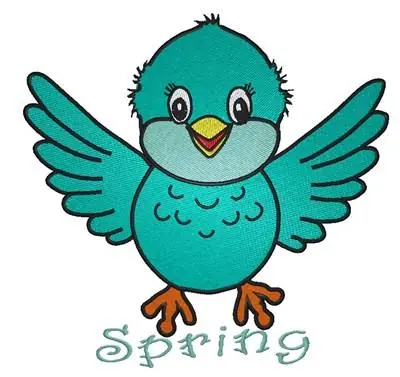 cute Bird Spring Embroidery Design Trusted Brand