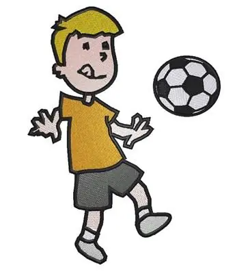 Soccer Boy Embroidery Design While Supplies Last