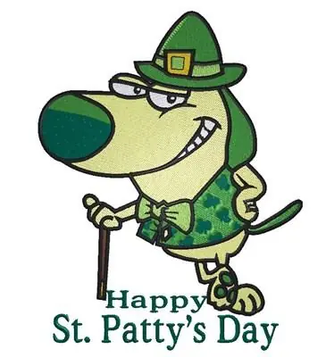 St.Pattys Day Embroidery Design Handmade