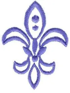 Markdown Fleur De Lis Embroidery Design