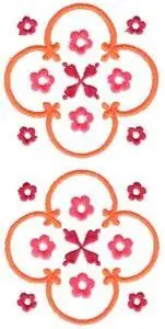 Don’t Miss Out Floral Quilted Duo Embroidery Design