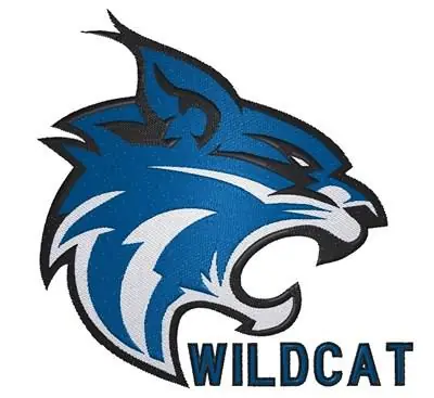 Wildcat Embroidery Design Direct From Manufacturer