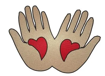 Direct From Manufacturer Helping Hands Embroidery Design