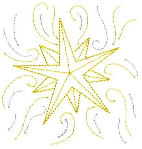 Ten Point Star Embroidery Design In Demand