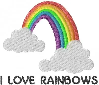 Best Seller Love Rainbows Embroidery Design