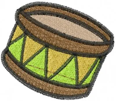 Snare Drum Embroidery Design Instant Buy