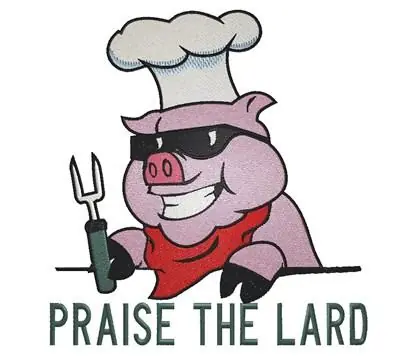 Praise The Lard Embroidery Design Wholesale