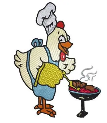 Chicken BBQ Embroidery Design Trusted Brand