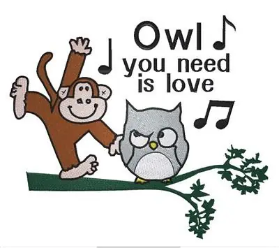 Low Price Owl You Need Embroidery Design