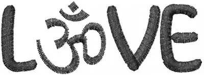 Professional Grade Om Love Embroidery Design