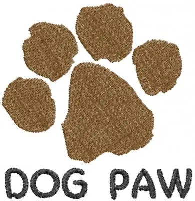 Price Drop Dog Paw Embroidery Design