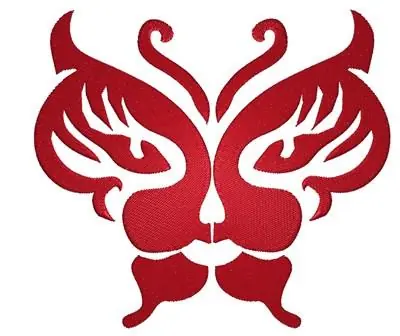 Tribal Butterfly Face Embroidery Design Flash Sale