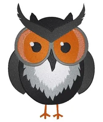 Halloween Owl Embroidery Design Bargain
