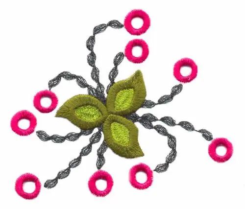 Floral Spray Cutwork Embroidery Design Final Sale