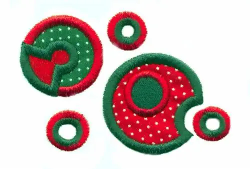 Double Applique Circles Embroidery Design Buy Direct