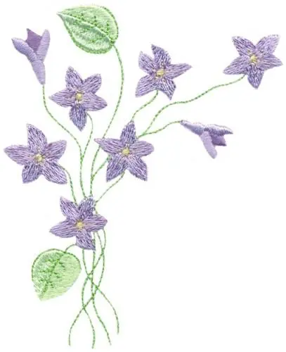 Violet Corner Embroidery Design Order Now