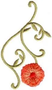 Authentic Petunia Floral Embroidery Design