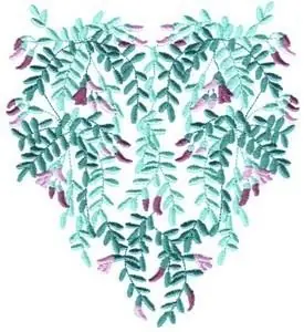 Honey Locust Flowers Embroidery Design Instant Buy