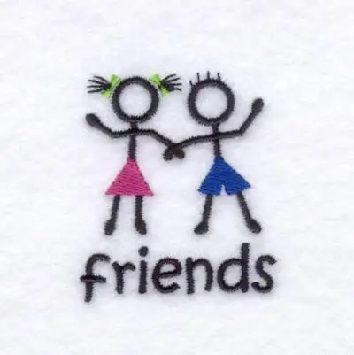 Stick Kids Friends Embroidery Design Free Returns