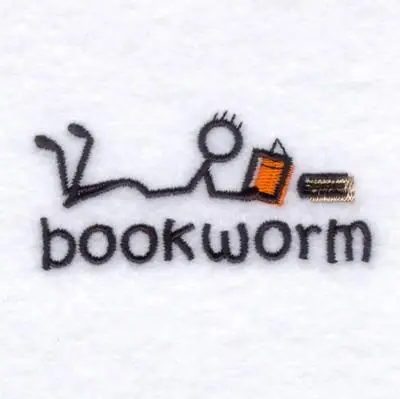 Mega Sale Stick Kids Bookworm Embroidery Design
