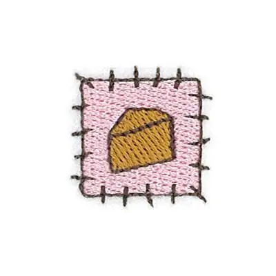 Free Returns Cheese Patch Embroidery Design