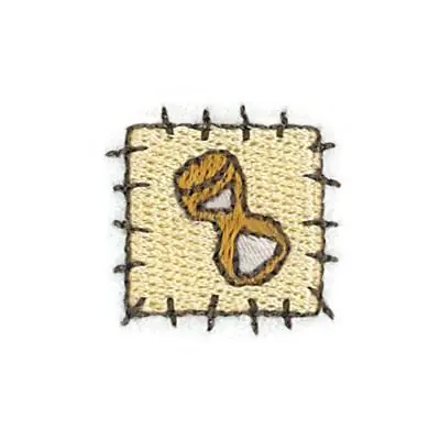 Hourglass Patch Embroidery Design One Day Deal
