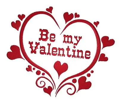 Be My Valentine Embroidery Design Next Day Delivery