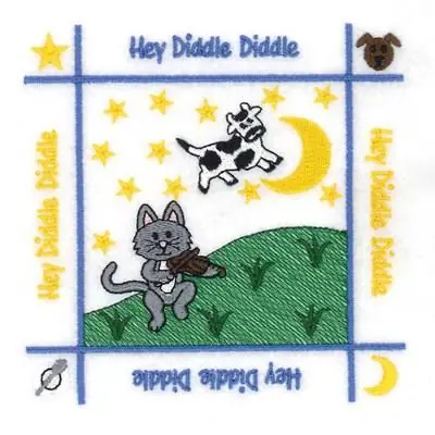 Hey Diddle Diddle Quilt Embroidery Design Top Rated