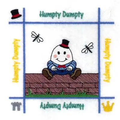 Humpty Dumpty Quilt Embroidery Design Limited Edition
