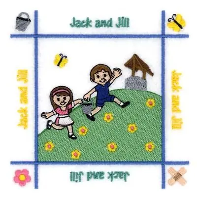 Jack and Jill Quilt Embroidery Design Instant Buy