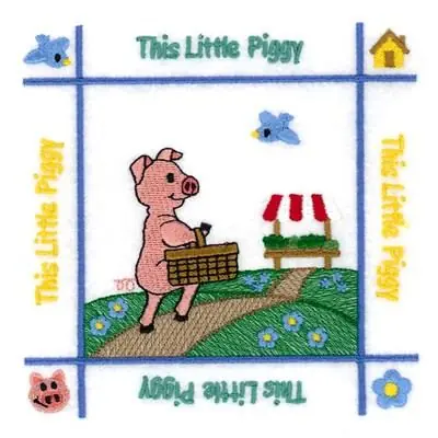 This Little Piggy Quilt Embroidery Design In Demand