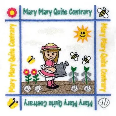 Mary Contrary Quilt Embroidery Design Buy Online