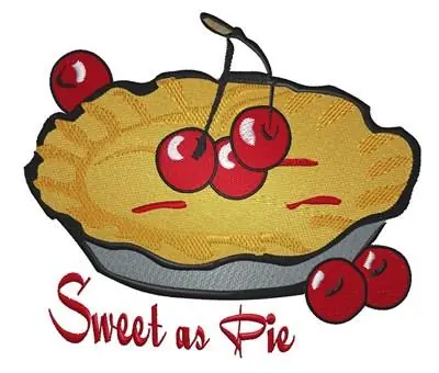 Free Returns Sweet As Pie Embroidery Design