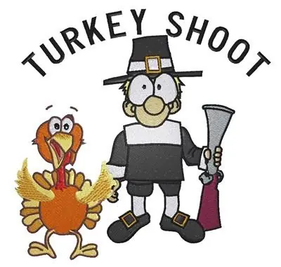 Turkey Shoot Embroidery Design Low Price