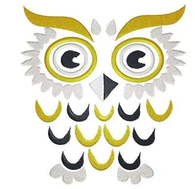 Abstract Owl Embroidery Design Fresh Stock