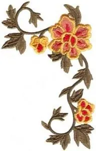 Bargain Floral Vine Embroidery Design