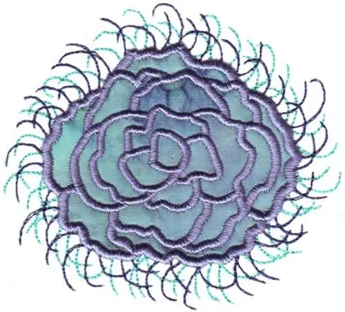 Exclusive Ruffled Flower Applique Embroidery Design