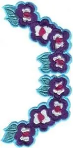 Markdown Floral Blooms Embroidery Design