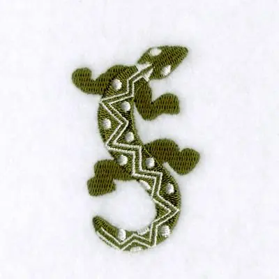 Gecko Embroidery Design Brand New