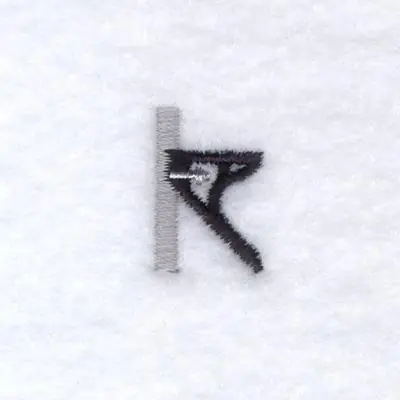In Demand Tool Font "K" 1" High Embroidery Design