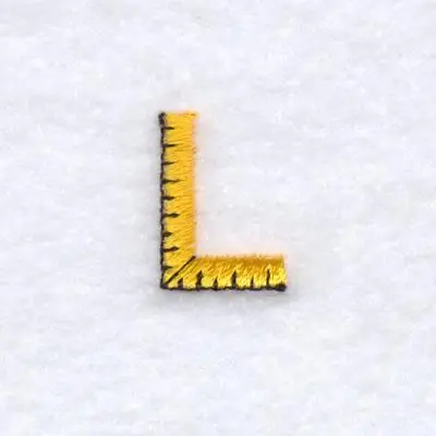 Tool Font "L" 1" High Embroidery Design Fan Favorite