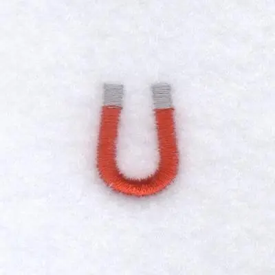 Deal Tool Font "U" 1" High Embroidery Design