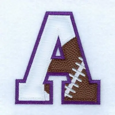 Last Chance A Football Applique Embroidery Design
