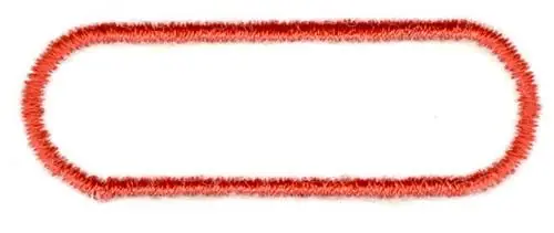 Fan Favorite Oblong Outline Embroidery Design