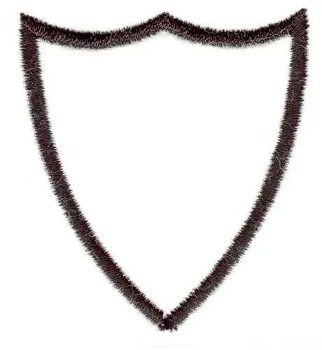 Shield Outline Embroidery Design Premium