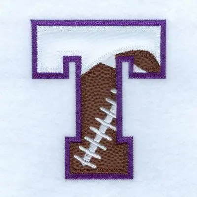 Sale T Football Applique Embroidery Design