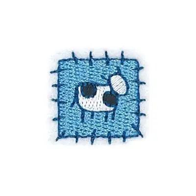 Cow Patch Embroidery Design Genuine