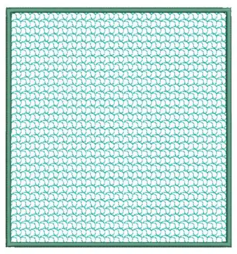 Drop Filled Square Embroidery Design Hot Picks